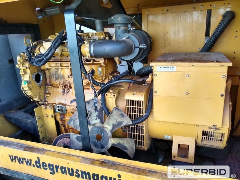 GRUPO GERADOR A DIESEL OLYMPIAN GEP447 SÉRIE:OLY00000TB4D03129 ANO: 2010 70KVA. (Ref.: SP)