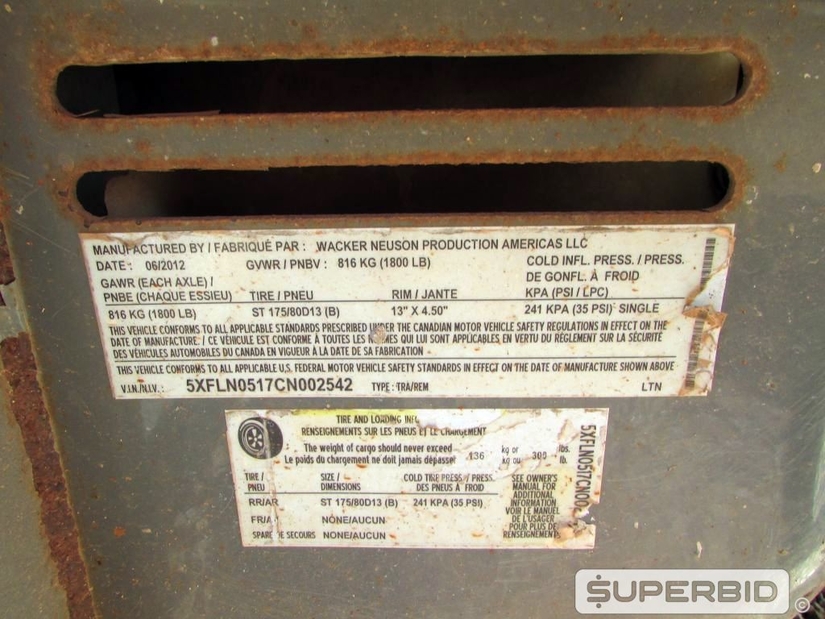 TORRE DE ILUMINAÇÃO WACKER NEUSON LTN6, 2012, SÉRIE: 5XFLN0517CN002542 (Ref.: FFB)