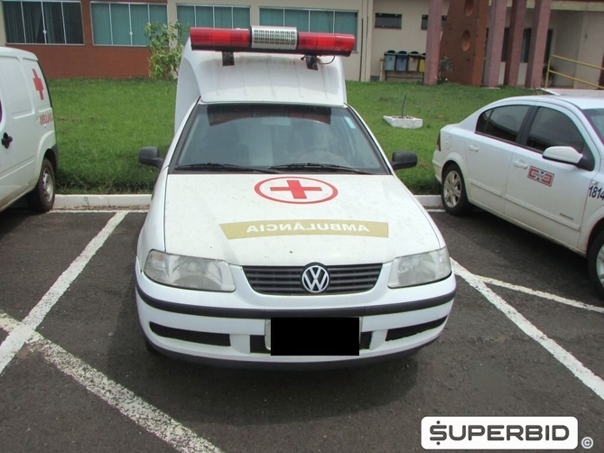 VOLKSWAGEN SAVEIRO AMBULANC 1.6, 2002/2003, Placa FINAL 4 (PR) , (Ref.: PBK/ 18122)