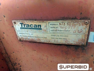 REBOQUE TRANSBORDO DE CANA PICADA TRACAN VTX 10.000, ANO: 2010, SÉRIE: 10377 (Ref.: 657)