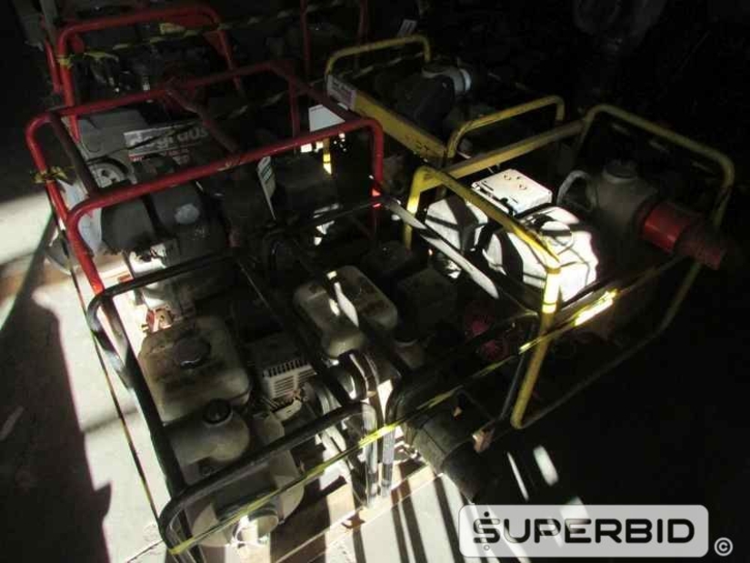 BOMBA CENTRIFUGA Á GASOLINA HONDA WB30X 3 POL. E BOMBA CENTRIFUGA Á GASOLINA WACKER NEUSON PT3A 3 POL., (05 PÇ.) (Ref.: JCD)