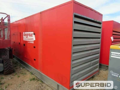 GRUPO GERADOR Á DIESEL STEMAC ST500 500 KVA, ANO: 2009, SÉRIE: 0500466009. (Ref.: JDV)