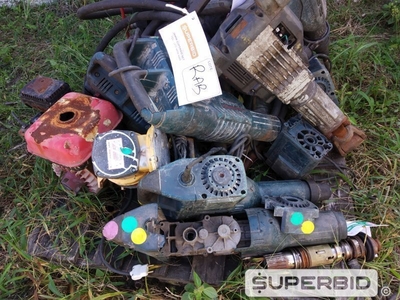 MARTELOS ROMPEDOR, PERFURADOR E DEMOLIDOR, MARTELETES, MOTOR VIBRADOR E OUTROS (25 PÇS) (Ref.: RAB)