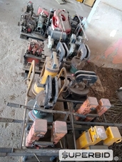 PRENSAS HIDRÁULICAS 80 E 150 TO, MOTOBOMBAS E BOMBAS HIDRÁULICAS. (Ref.: SL)