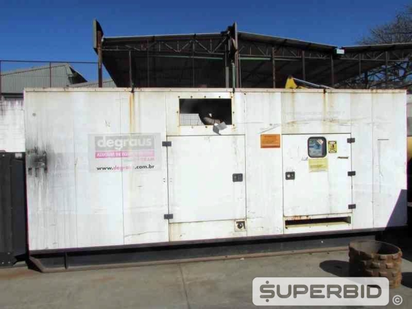 GRUPO GERADOR Á DIESEL STEMAC ST 500 500 KVA, ANO: 2009, SÉRIE: 0593465809. (Ref.: JBI)
