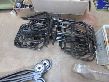 PARALAMAS PARA QUADRICICLO, SUPORTE APOIO ESTRIBO E BAGAGEIRO TRASEIRO, (18 PÇ.) (Ref.: JD)