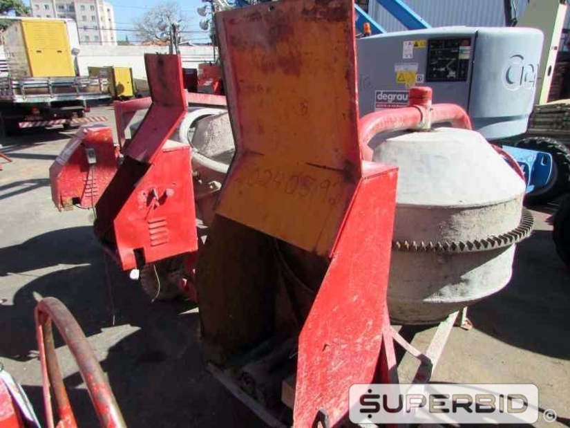 SUCATA DE 04 BETONEIRAS ELÉTRICA CSM 400 LITROS. (Ref.: JAE)