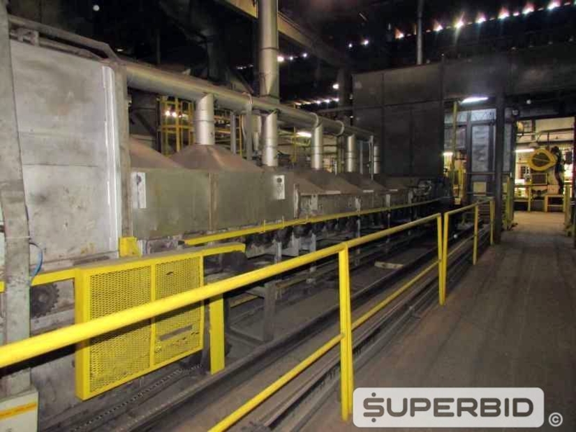 FORNO TRATAMENTO TÉRMICO NASSHEUER CONTINUO, ANO 1985, SÉRIE.: 641170, CAP. 1200 KG/H (Ref.: 12212)