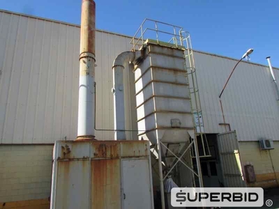 1 SISTEMA DE EXAUSTÃO HIDRONICS, CAP. 11,000 M³/H E 1 SISTEMA DE EXAUSTÃO AR AMBIENTAL JET CENTER, CAP. 3,500 M³/H (Ref.: Hidronics)