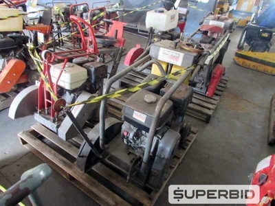 CORTADORA DE PISO NORTON C13E 13CV E CORTADORA DE PISO WACKER NEUSON BFS 130 13CV, (04 PÇ.) (Ref.: JCB)