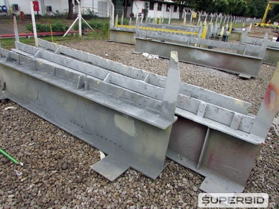 20 VIGAS TIPO CAVALETE EM AÇO PARA BOX DE PINTURA (COMPRIMENTO APROX.: 5,0 METROS). (Ref.: WMER_UM02)