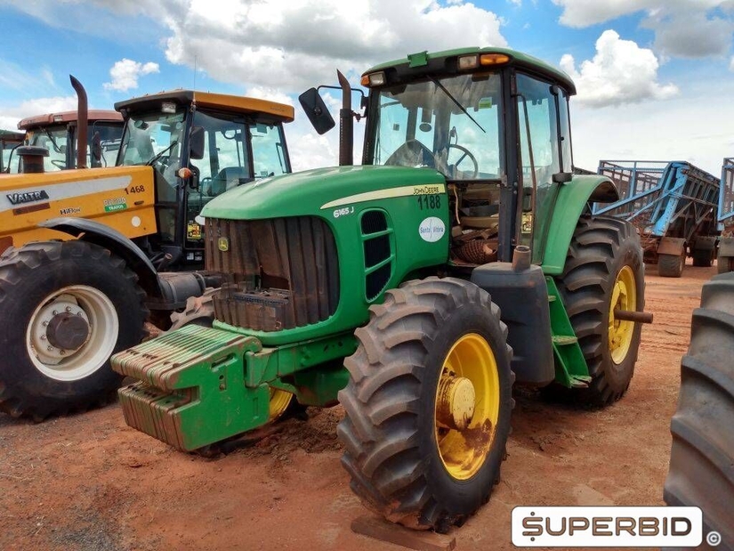 TRATOR DE PNEUS JOHN DEERE 6165J 4X4, ANO: 2013, SÉRIE: 1BM6165JCDD001925 (Ref: 1188)