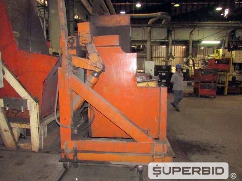 LINHA DE PRODUÇÃO JATEAMENTO COM 3 JATOS GRANALHA, ESTEIRA E CARRO CARREGADOR (Ref.: Linha Produção)