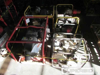 BOMBA CENTRIFUGA Á GASOLINA HONDA WB30X 3 POL. E BOMBA CENTRIFUGA Á GASOLINA WACKER NEUSON PT3A 3 POL., (05 PÇ.) (Ref.: JCD)