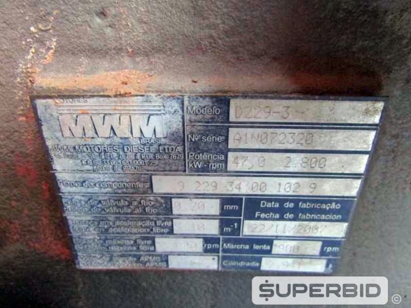 COMPRESSOR DE AR ATLAS COPCO XAS 77 150PCM-7B, ANO: 2007 (Ref.: JBJ)