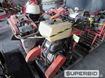 CORTADORA DE PISO NORTON C13E 13CV E COMPACTADOR SOLO WACKER NEUSON, (04 PÇ.) (Ref.: JCI )