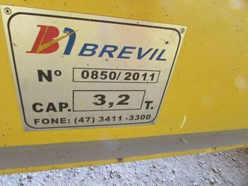 PONTE ROLANTE MONOVIGA BREVIL CAP.: 3,2 TON., ANO: 2011, SÉRIE: 0850 - VÃO: 7,80 METROS. (Ref.: WMCF_UM02)