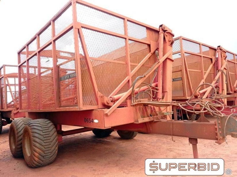 REBOQUE TRANSBORDO DE CANA PICADA TRACAN VTX 10.000, ANO: 2010, SÉRIE: 10374 (Ref.: 654)