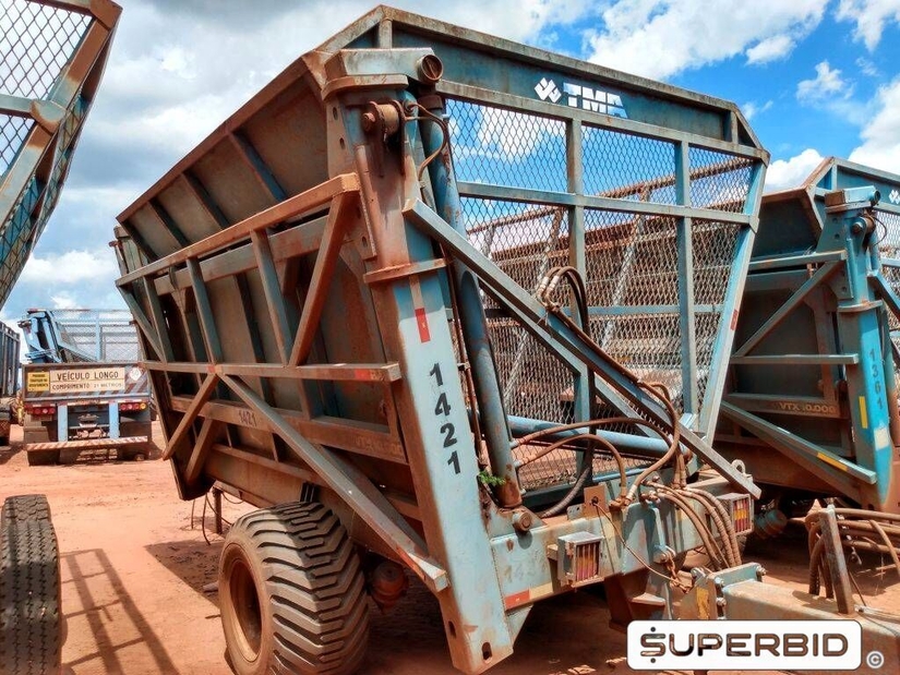 REBOQUE TRANSBORDO DE CANA PICADA TRACAN VTX 10.000, ANO: 2013, SÉRIE: VTX131268 (Ref.: 1421)