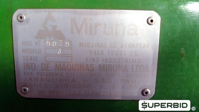 MAQUINA GRAMPEADORA COM MOTOR 0,50CV MIRUNA