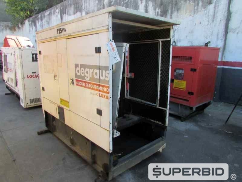 SUCATA DE GRUPO GERADOR Á DIESEL MAQUIGERAL 125 KVA, ANO: 2011. (Ref.: JBF)