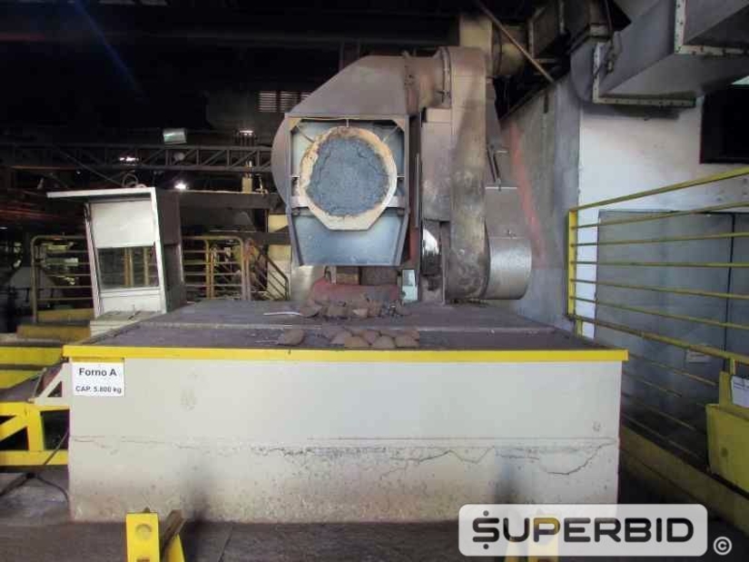 FORNO A FUSÃO ABB CADINHO, ANO 1996, CAP. 5,8 TON (Ref.: 701-12274)