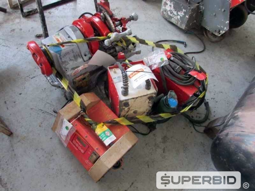 ROSQUEADEIRA ROTHENBERGER SUPER EGO 2, MACACO HIDRÁULICO E MÁQUINAS ELETROFUSÃO DE TUBOS, (05 PÇ.) (Ref.: JCU)