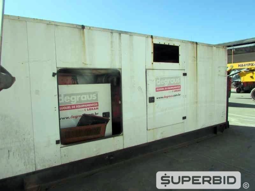 GRUPO GERADOR Á DIESEL STEMAC ST 500 500 KVA, ANO: 2009, SÉRIE: 0593465809. (Ref.: JBI)