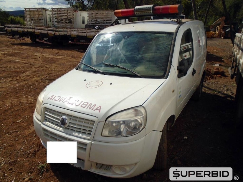 FIAT DOBLO AMBULANCIA 1.8, 2011/2012, Placa FINAL 1 (MG), (Ref.: SAU)