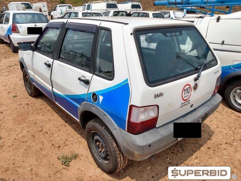 FIAT UNO MILLE WAY ECONOMY 1.0, 2011/2012, Placa FINAL 3 (SP), (Ref.: TAF)