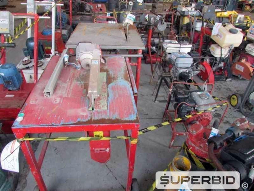 SERRA DE BANCADA, BOMBA CENTRIFUGA, CURVADOURA DE TUBOS E MOTOR DE ACIONAMENTO Á GASOLINA, (10 PÇ.) (Ref.: JCT)