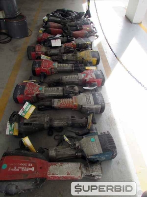 ROMPEDORES ELÉTRICO, DEMOLIDORES ELÉTRICO E MARTELETE PERFURADOR, (24 PÇ.) (Ref.: JDP)