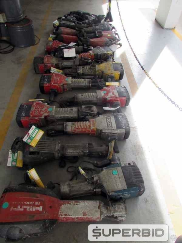 ROMPEDORES ELÉTRICO, DEMOLIDORES ELÉTRICO E MARTELETE PERFURADOR, (24 PÇ.) (Ref.: JDP)