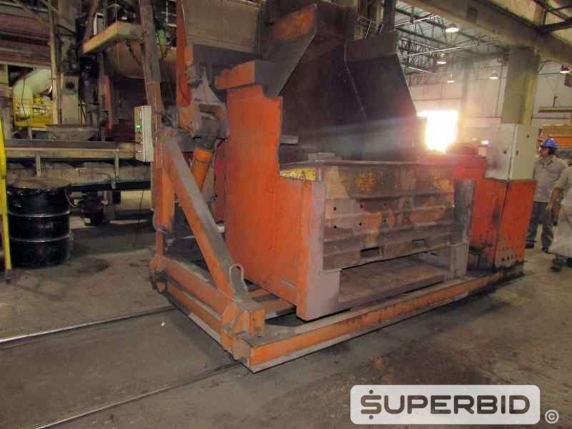 LINHA DE PRODUÇÃO JATEAMENTO COM 3 JATOS GRANALHA, ESTEIRA E CARRO CARREGADOR (Ref.: Linha Produção)