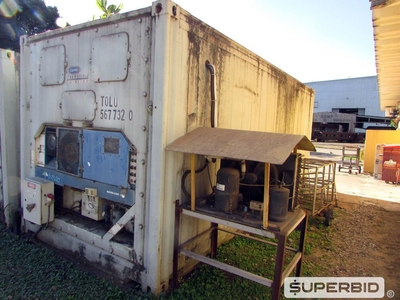 01 CONTAINER MARÍTIMO 20 PÉS, ANO: 1995, CÂMARA FRIA. (Ref.: WMFW_UM02)