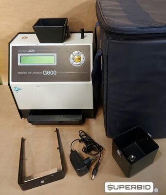01 UNID. DETERMINADOR DE UMIDADE DE CEREAIS USADO, MODELO G 600, MARCA GEHAKA ¿ COMPLETO