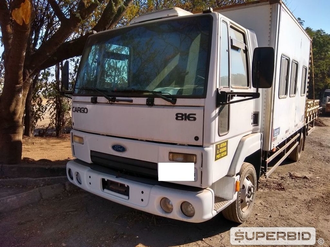 CAMINHÃO CABINADO FORD CARGO 816 S, 2012/2013, Placa FINAL 2 (MG), (Ref.: SU)