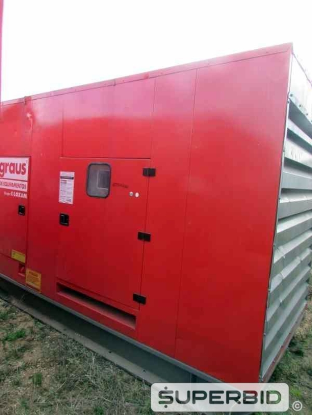 GRUPO GERADOR Á DIESEL STEMAC ST500 500 KVA, ANO: 2009, SÉRIE: 0500466009. (Ref.: JDV)