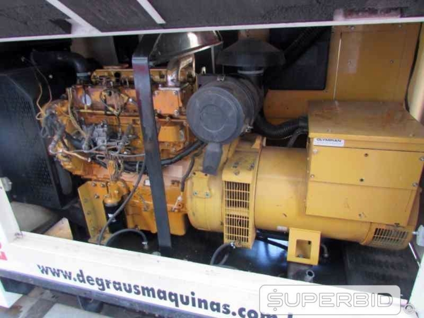 GRUPO GERADOR Á DIESEL OLYMPIAN GEP88-1 100 KVA, ANO: 2010, SÉRIE: OLY00000HB4502679 (Ref.: JBH)