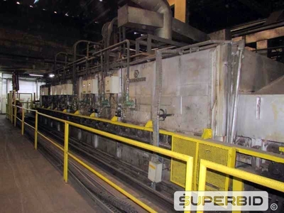 FORNO TRATAMENTO TÉRMICO NASSHEUER CONTINUO, ANO 1985, SÉRIE.: 641170, CAP. 1200 KG/H (Ref.: 12212)