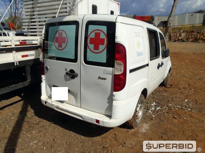 FIAT DOBLO AMBULANCIA 1.8, 2011/2012, Placa FINAL 1 (MG), (Ref.: SAU)