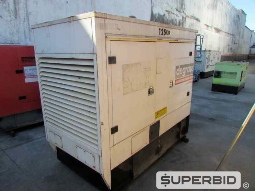SUCATA DE GRUPO GERADOR Á DIESEL MAQUIGERAL 125 KVA, ANO: 2011. (Ref.: JBF)
