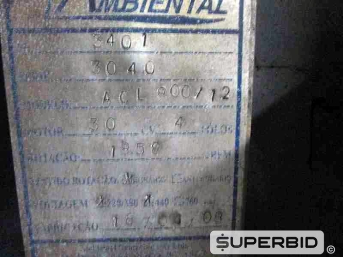 05 SISTEMAS DE EXAUSTÃO AR AMBIENTAL JET CENTER, ANO 2011, CAP. 4,500 M³/H E 01 SISTEMA DE EXAUSTÃO AR AMBIENTAL JET CENTER, ANO 2008, CAP. 20,000 M³/H (Ref.: 12361)