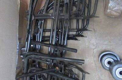 PARALAMAS PARA QUADRICICLO, SUPORTE APOIO ESTRIBO E BAGAGEIRO TRASEIRO, (18 PÇ.) (Ref.: JD)