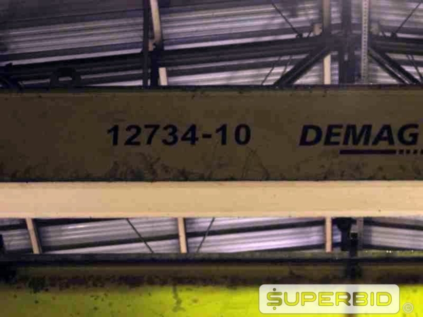 1 PONTE ROLANTE DEMAG, CAP. 6,3 TON E 1 ELETROIMÃ ITALINDUS (Ref.: 12734-10)