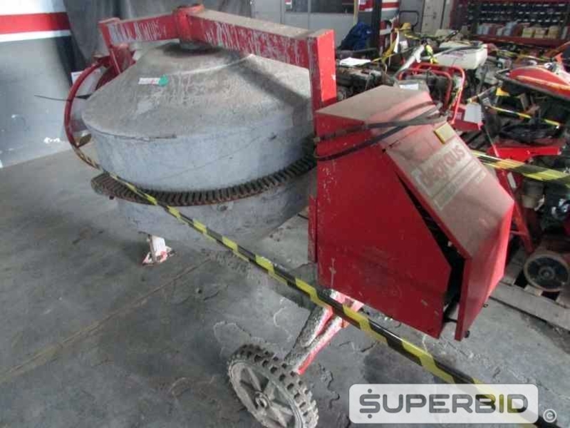 BETONEIRA ELÉTRICA CSM 400 LITROS E SUCATA DE BETONEIRA ELÉTRICA CSM 400 LITROS, (03 PÇ.) (Ref.: JCH)