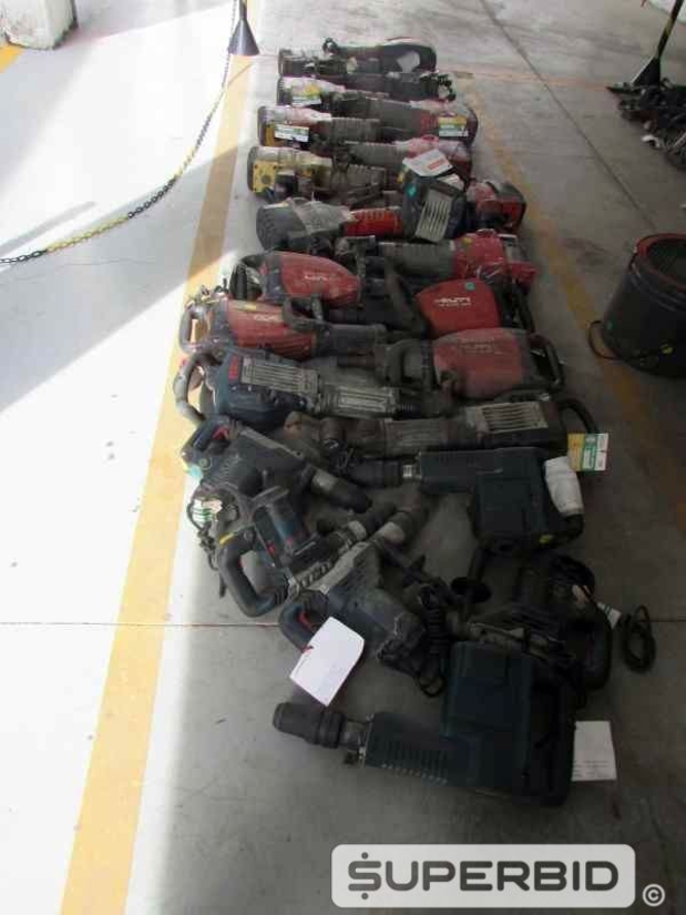 ROMPEDORES ELÉTRICO, DEMOLIDORES ELÉTRICO E MARTELETE PERFURADOR, (24 PÇ.) (Ref.: JDP)