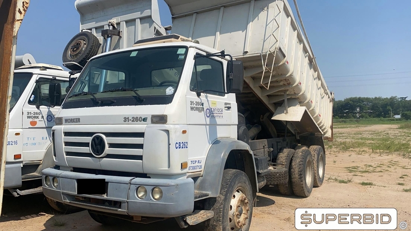 CAMINHÃO BASCULANTE VOLKSWAGEN 31.260 E, 2007/2008, Placa FINAL 2 (RJ), (Ref.: ICK)