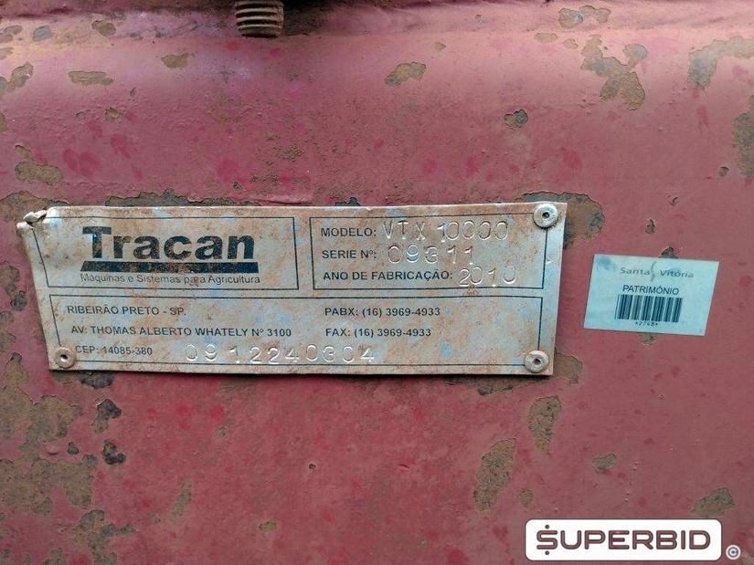 REBOQUE TRANSBORDO DE CANA PICADA TRACAN VTX 10.000, ANO: 2010, SÉRIE: VTX09311 (Ref.: 650)