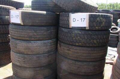 20 SUCATAS DE PNEUS 295/80 PARA REAPROVEITAMENTO (Ref.: D-17)